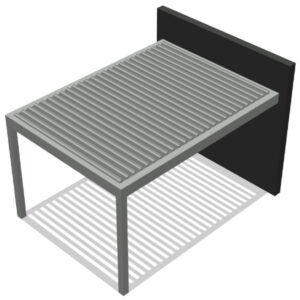 Pergola bioclimatica addossata 